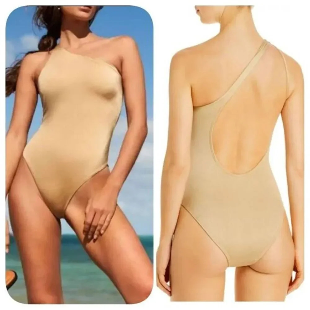 Peixoto Sasha Asymmetric One Piece Swimsuit Sz XL